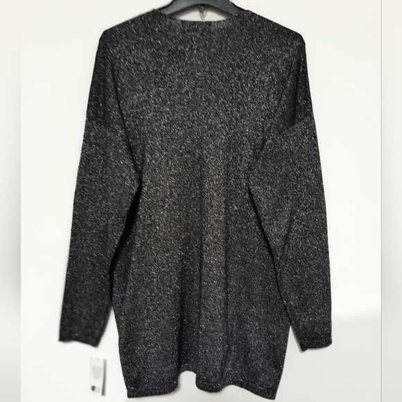 New I.N.C. Black Silver Metallic Sweater / Size L - Picture 2 of 11